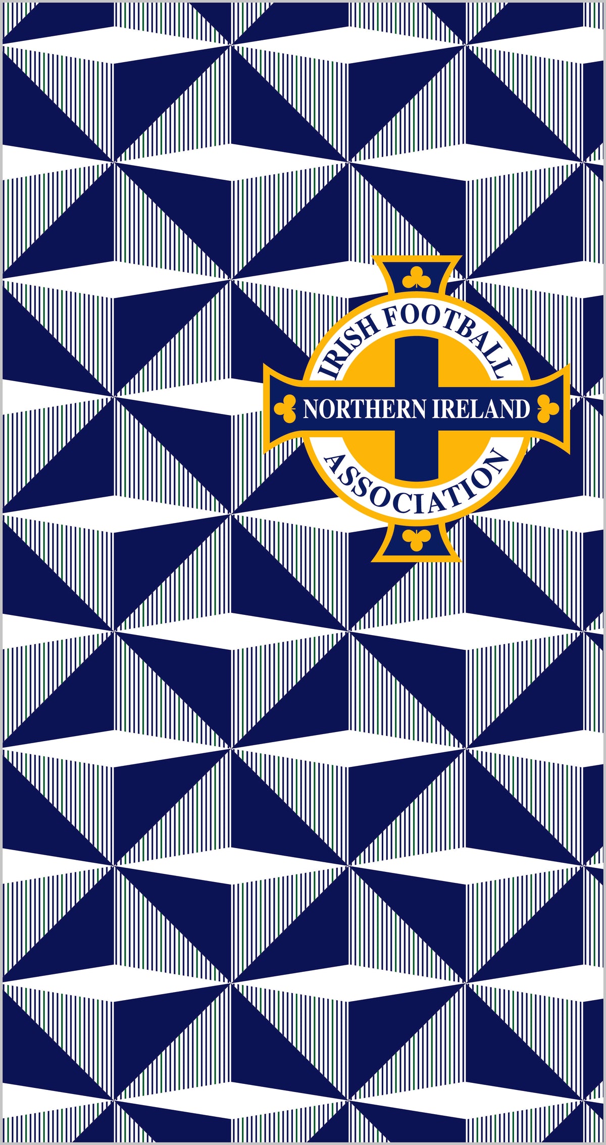 Northern Ireland FA 1990 Away Retro Beach Towel