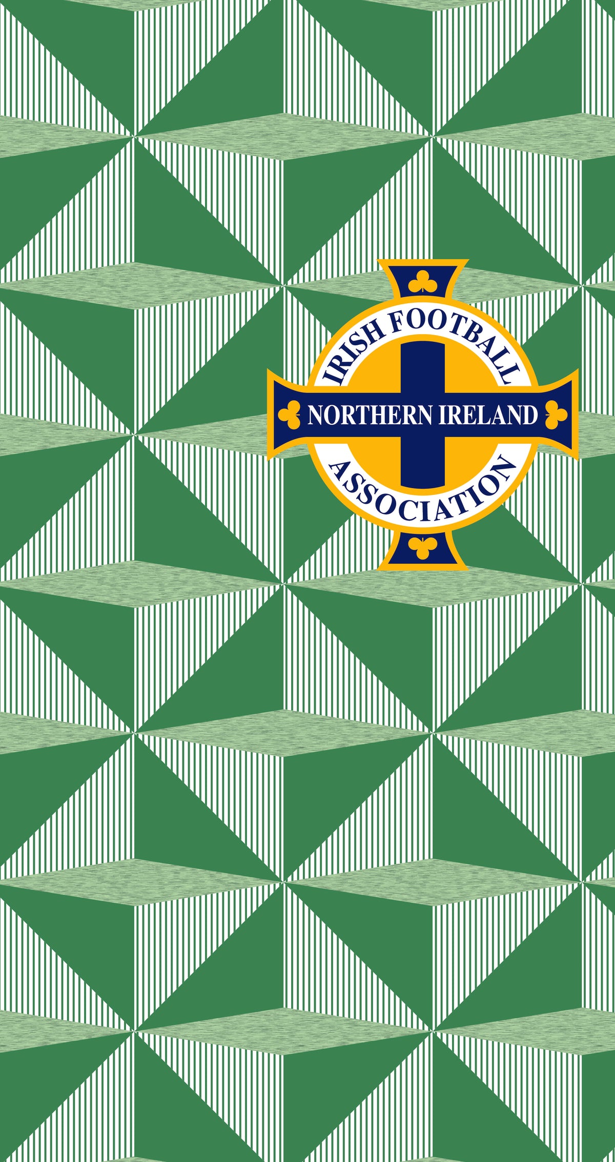 Northern Ireland FA 1990 Home Retro Beach Towel