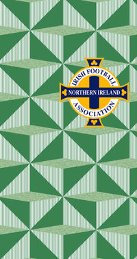 Northern Ireland FA 1990 Home Retro Beach Towel
