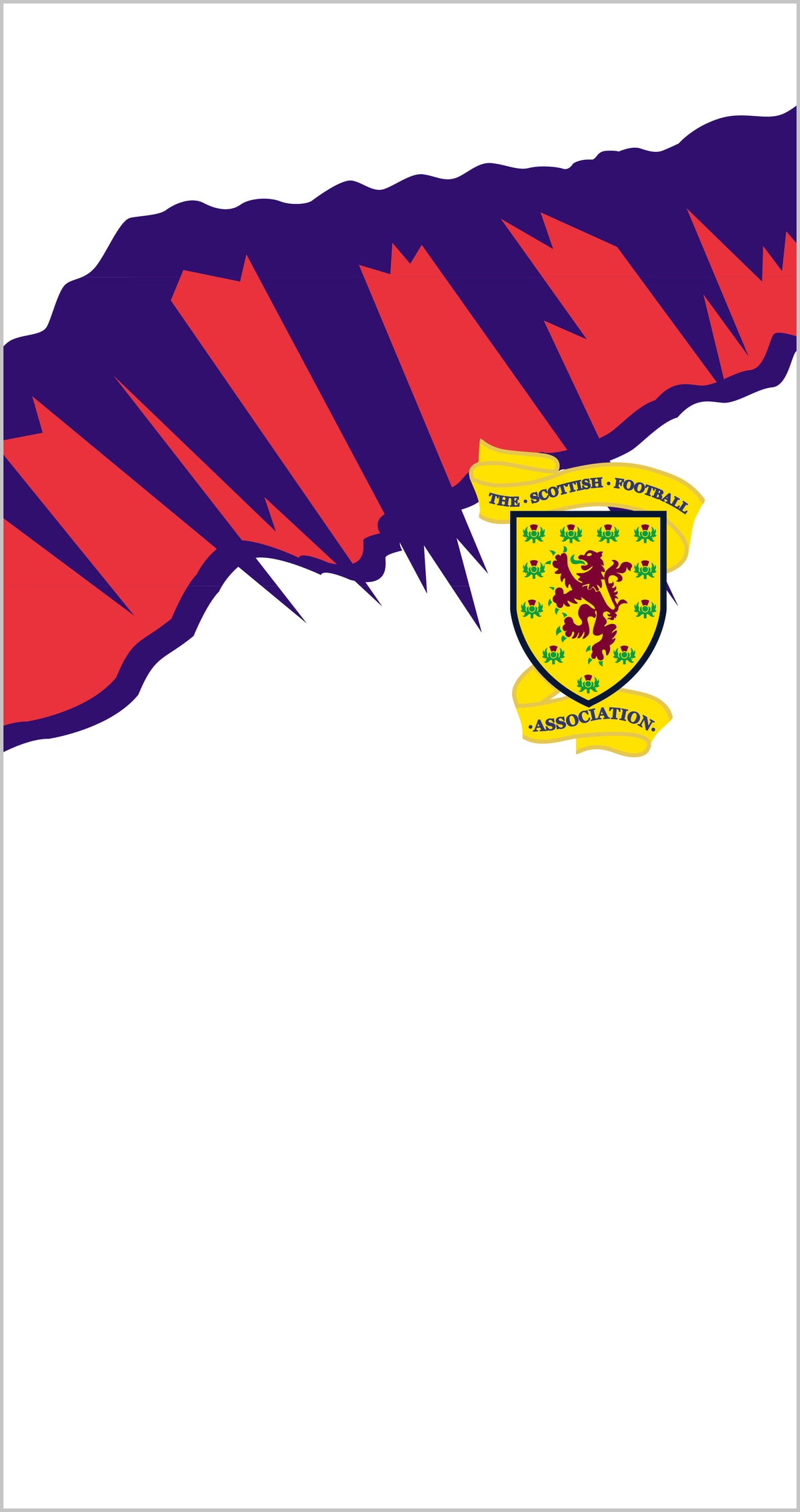 Scottish FA 1991 Away Retro Beach/Sports Towel (140x70cm)