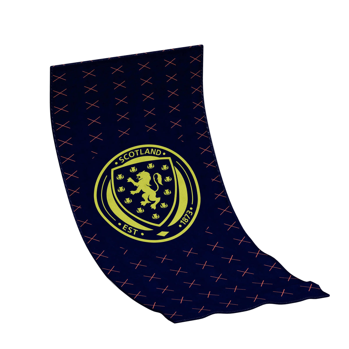 Scottish FA Tartan Saltire Pattern Option B Beach/Sports Towel (140x70cm)