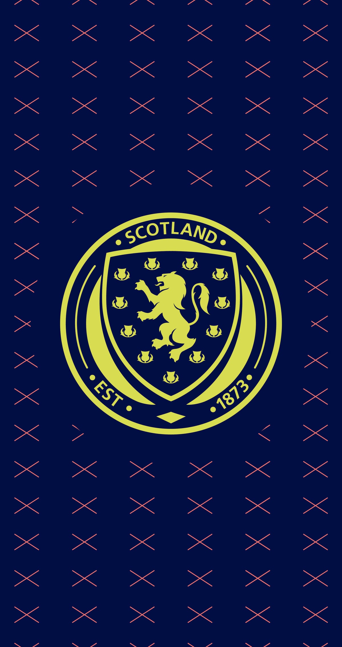 Scottish FA Tartan Saltire Pattern Option B Beach/Sports Towel (140x70cm)