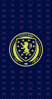 Scottish FA Tartan Saltire Pattern Option B Beach/Sports Towel (140x70cm)