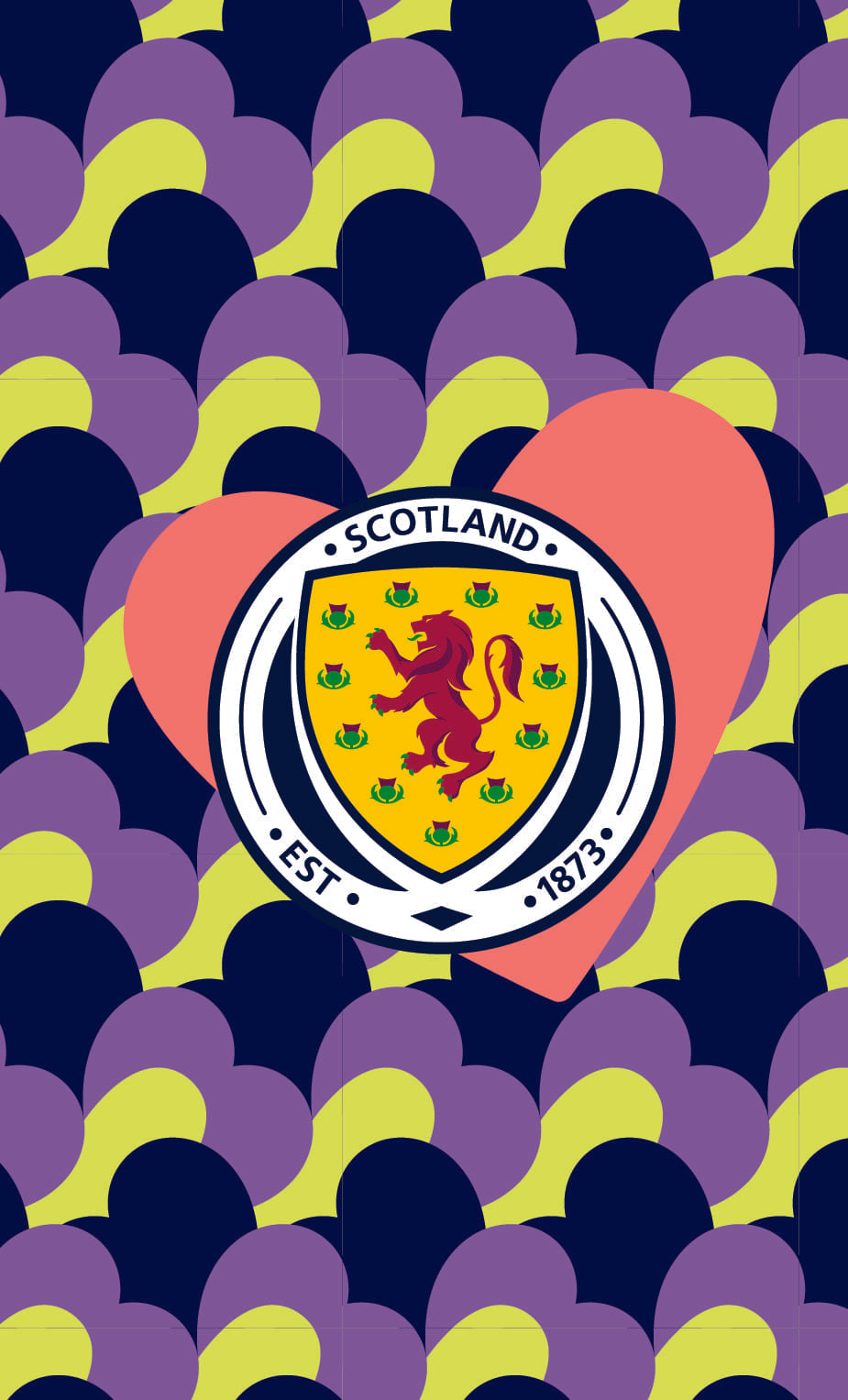 Scottish FA Valentines Day Gym Towel (50x30cm)