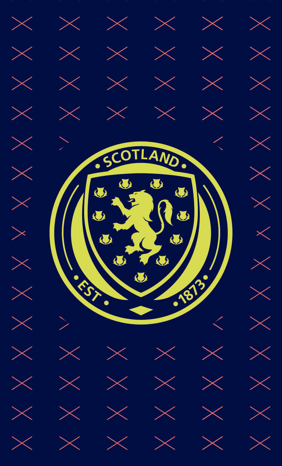 Scottish FA Tartan Saltire Pattern Option B Gym Towel (50x30cm)