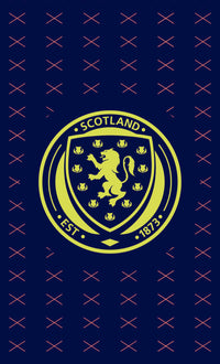 Scottish FA Tartan Saltire Pattern Option B Gym Towel (50x30cm)