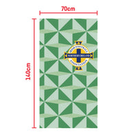 Northern Ireland FA 1990 Home Retro Beach Towel