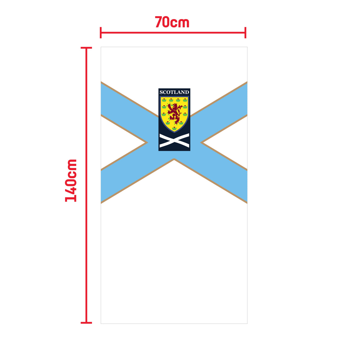 Scottish FA 2007 Away Retro Beach/Sports Towel (140x70cm)