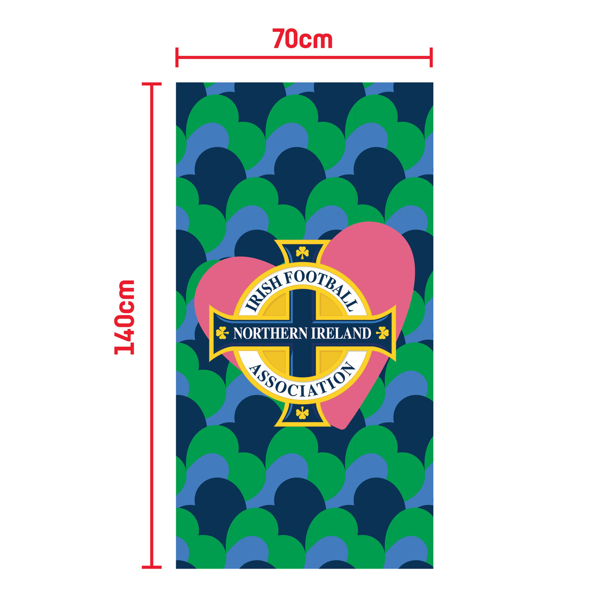 Northern Ireland FA Valentine's Day 2026 Beach Towel