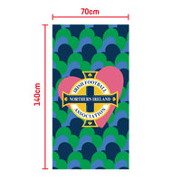 Northern Ireland FA Valentine's Day 2026 Beach Towel