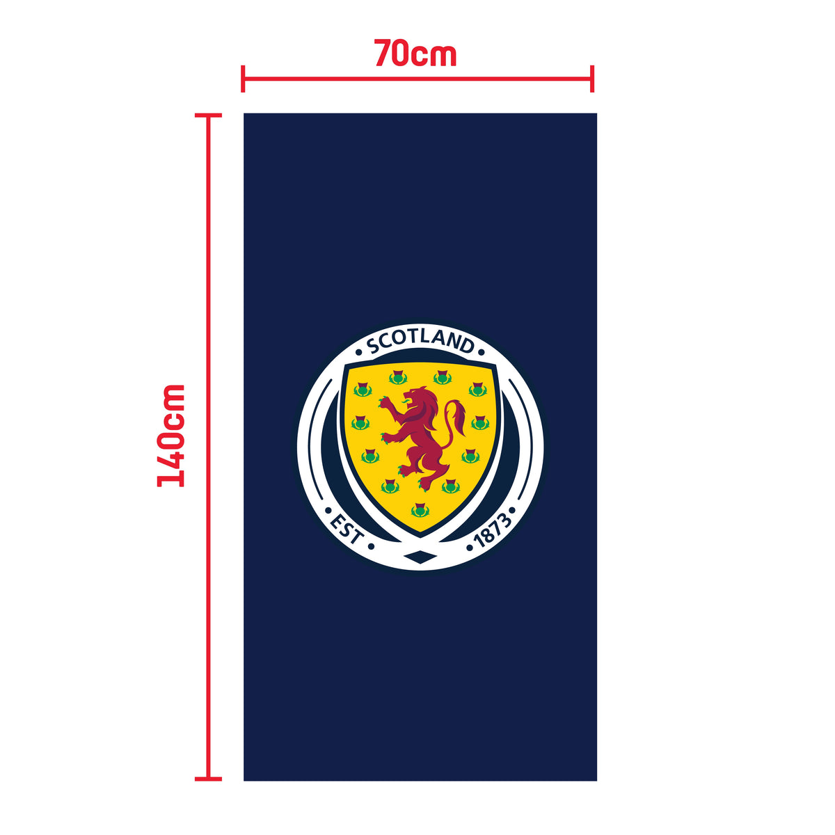 Scottish FA Badge Beach/Sports Towel (140x70cm)