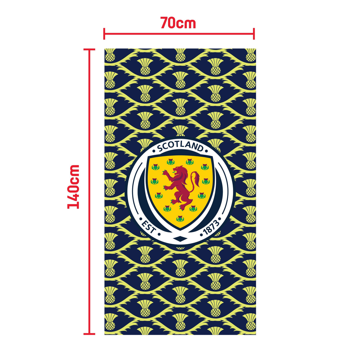 Scottish FA Burns Night Beach/Sports Towel (140x70cm)