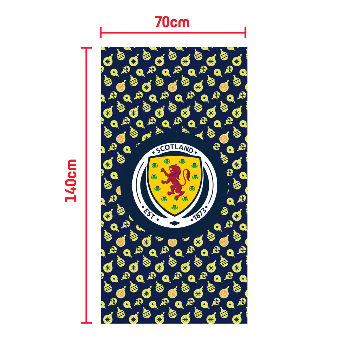 Scottish FA Christmas Day Beach/Sports Towel (140x70cm)