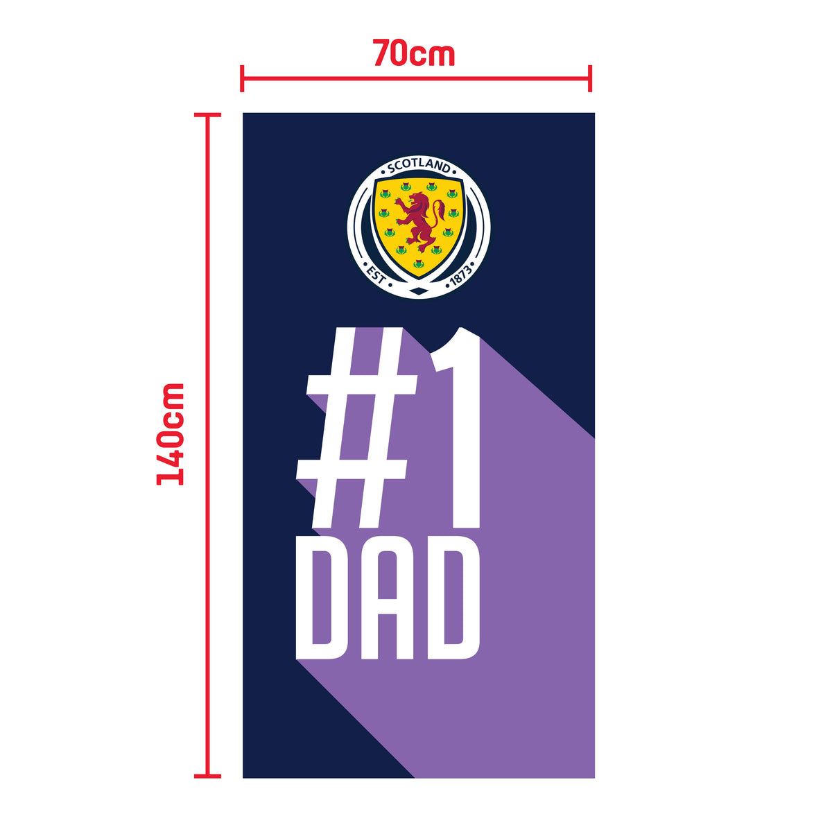Scottish FA Father's Day Beach/Sports Towel (140x70cm)