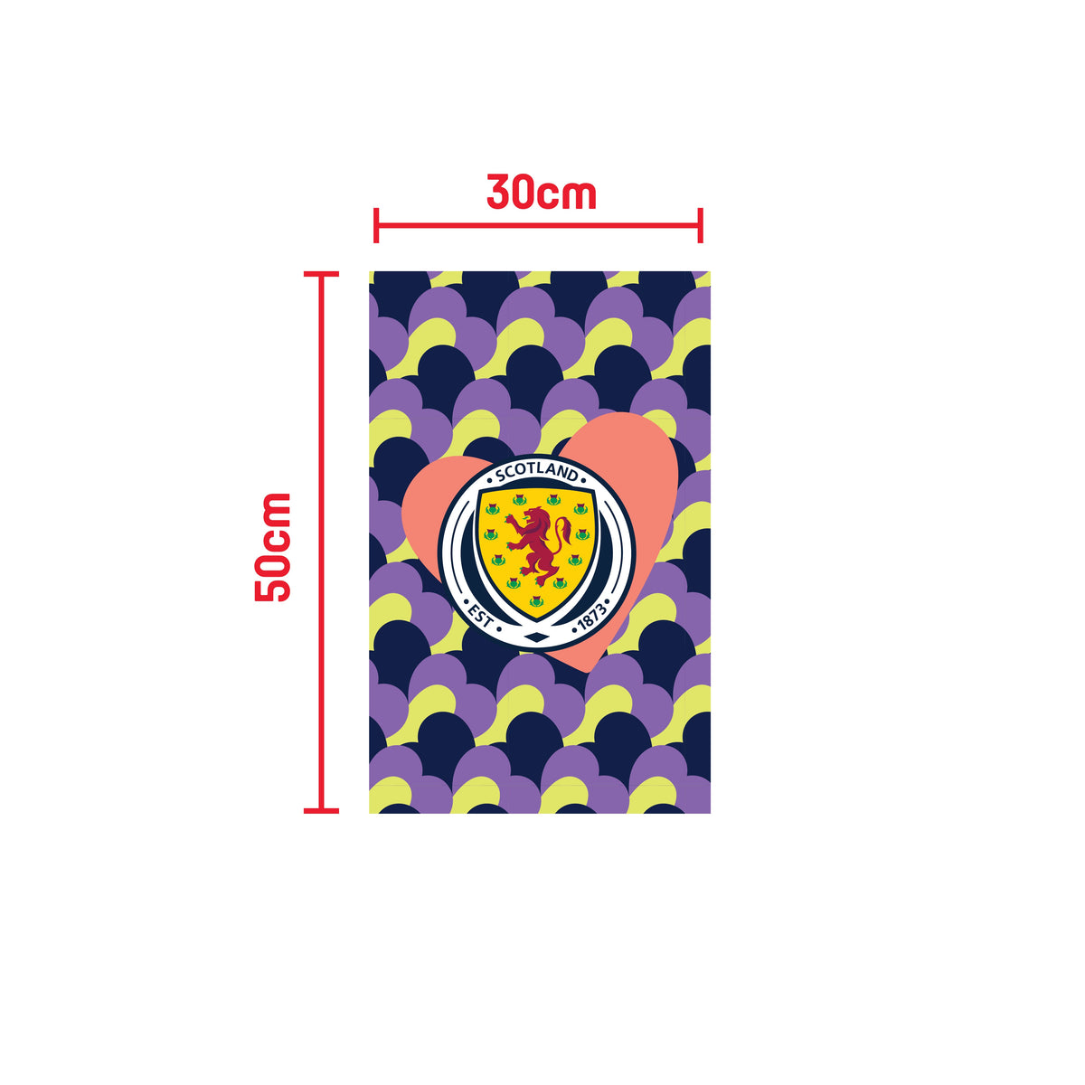 Scottish FA Valentines Day Gym Towel (50x30cm)