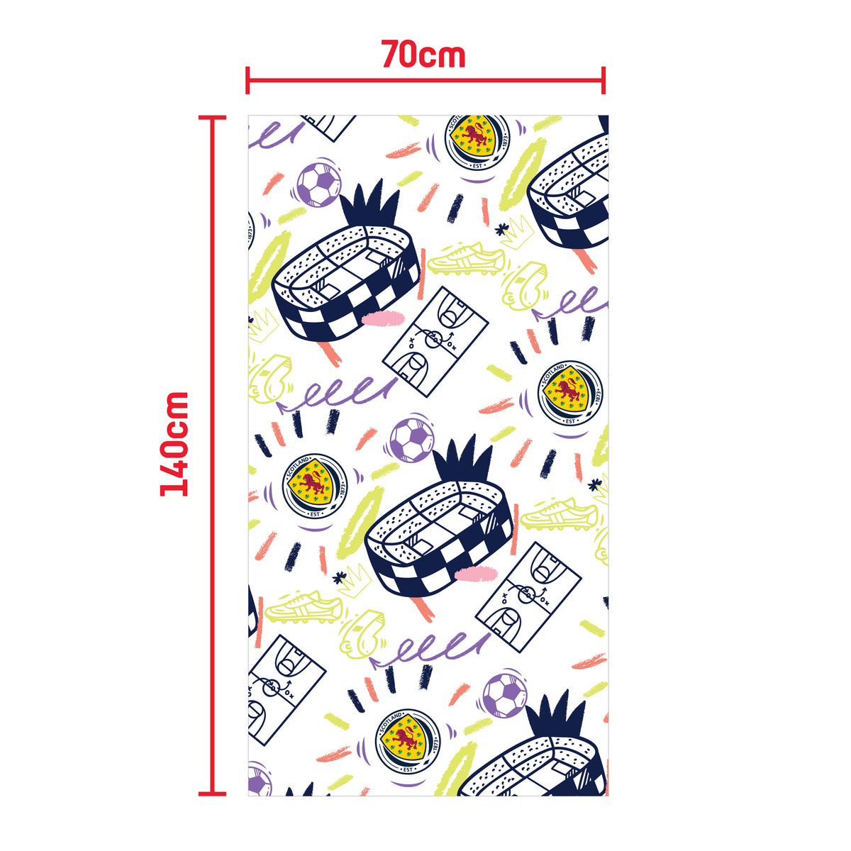 Scottish FA Kids Beach Beach/Sports Towel (140x70cm)