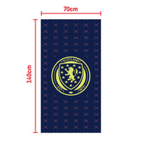 Scottish FA Tartan Saltire Pattern Option B Beach/Sports Towel (140x70cm)