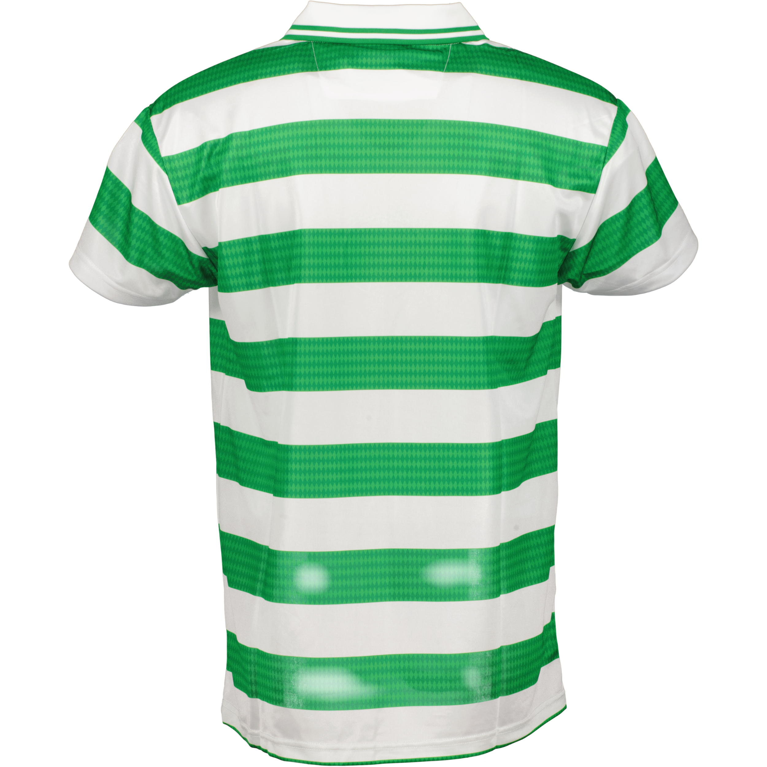 CELTIC 98-99 RETRO SHIRT BLACK/LIME GREEN STRIPES