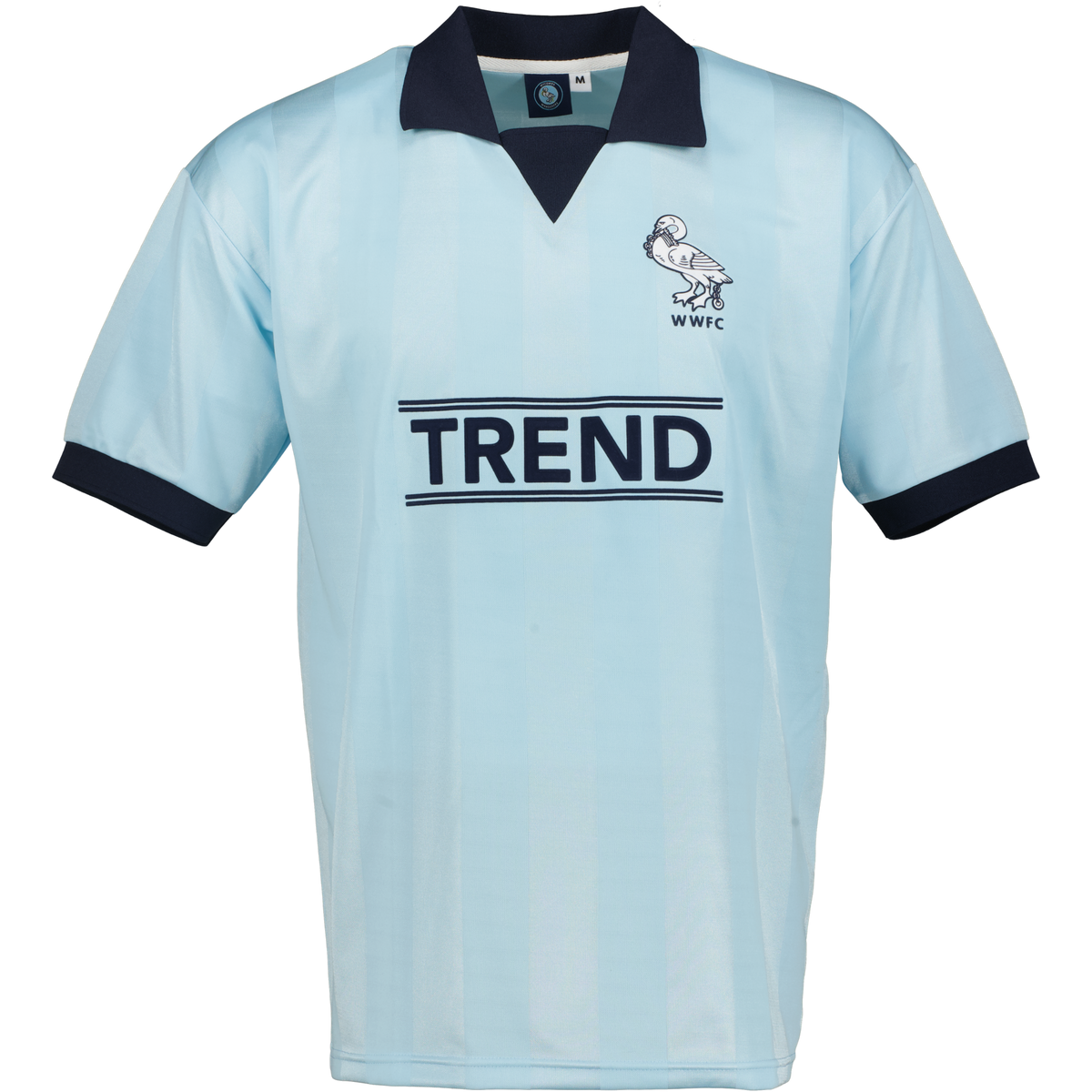 WYCOMBE WANDERERS 1996 RETRO HOME SHIRT BABY BLUE