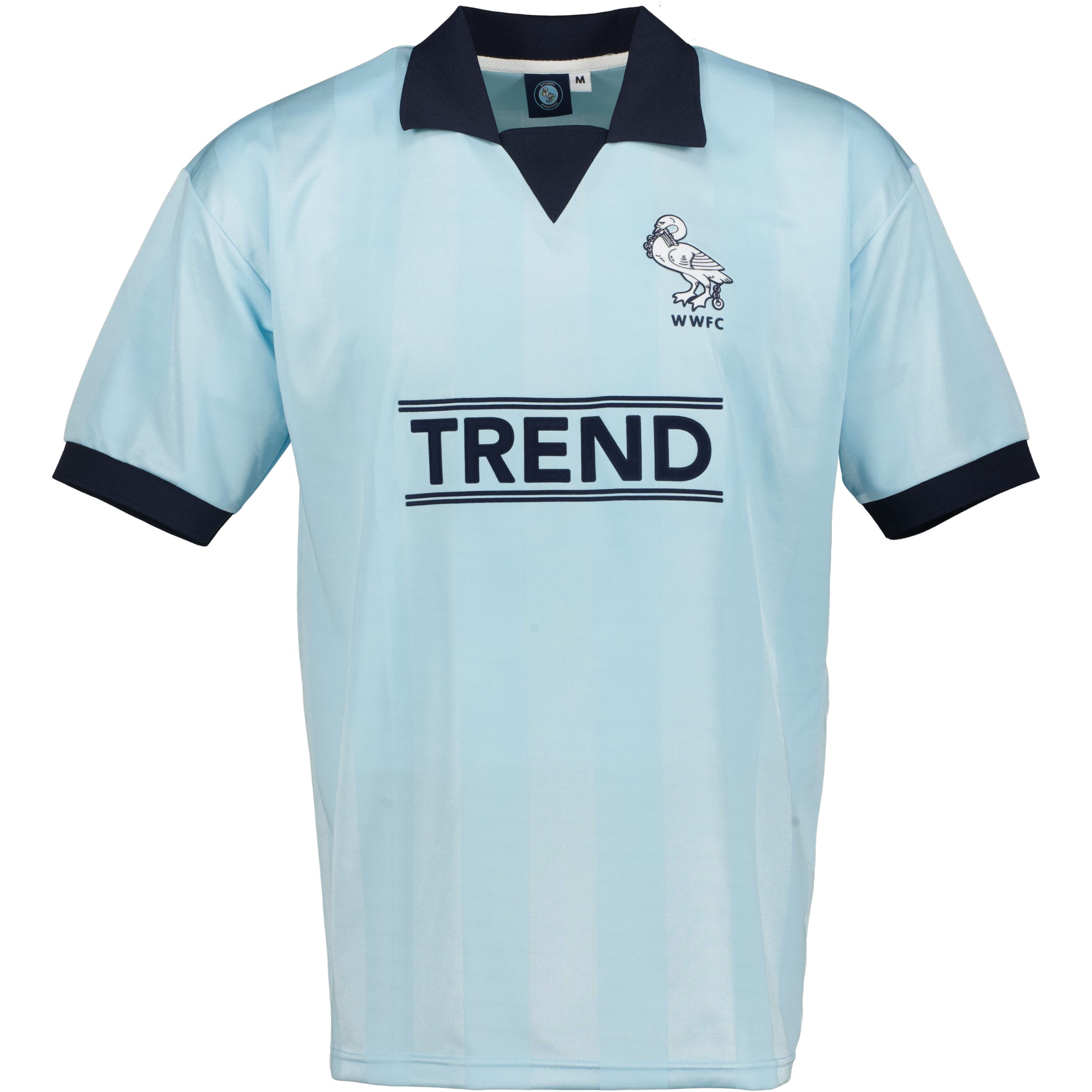 WYCOMBE WANDERERS 1996 RETRO HOME SHIRT BABY BLUE