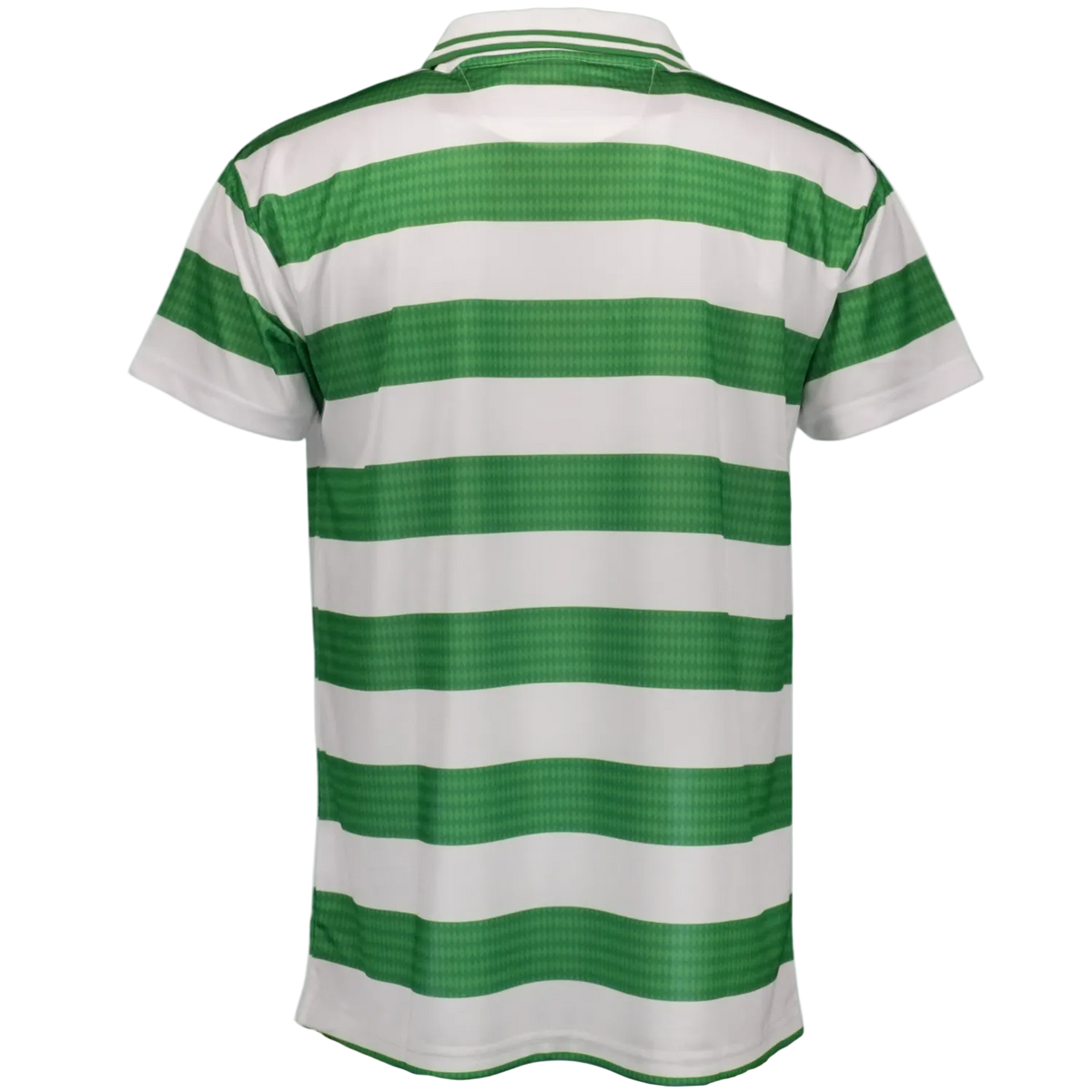 CELTIC 98-99 RETRO SHIRT BLACK/LIME GREEN STRIPES