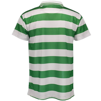 CELTIC 98-99 RETRO SHIRT BLACK/LIME GREEN STRIPES